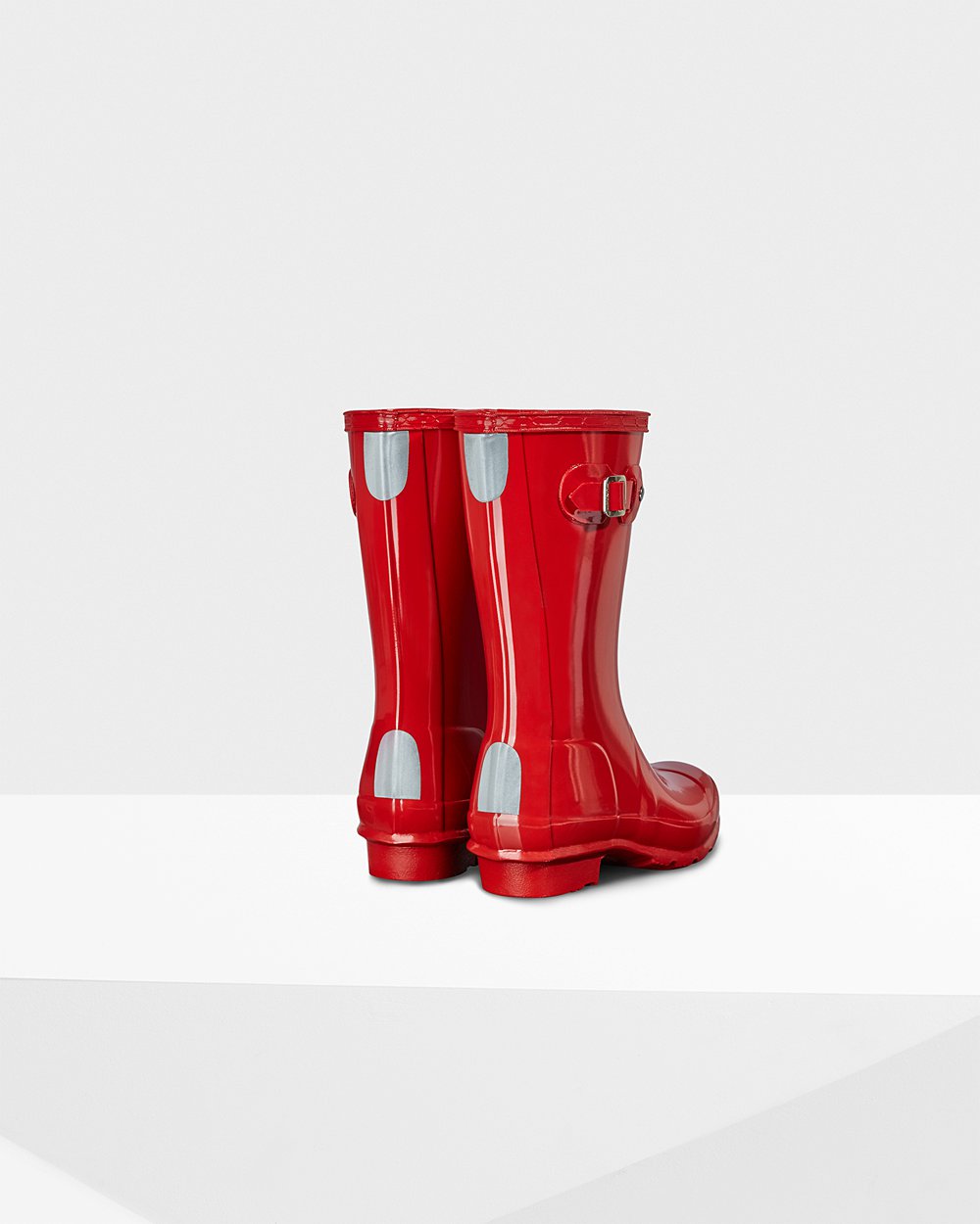 Hunter Niños Original Big Gloss - Botas de Lluvia Rojas - 496-CQUGTX